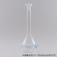 Isolab メスフラスコ(白) プラスチック栓付 500mL imf500pps 1個（直送品）