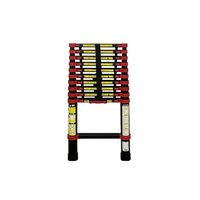 アルミス アルミ伸縮はしごブラック(フック付)11段 ASH-320BKF 1個（直送品）