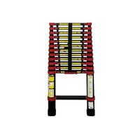 アルミス アルミ伸縮はしごブラック(フック付)13段 ASH-380BKF 1個（直送品）