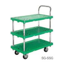 シシクSISIKUアドクライス 運搬台車 SHーSSG 3段 ハンドル両袖固定 1ケ（直送品）