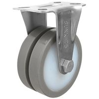 シシクSISIKUアドクライス ステンレスキャスター SUNKー75UWT 1セット(4ケ)（直送品）