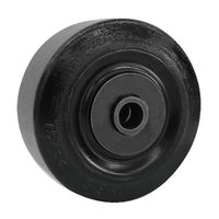 シシクSISIKUアドクライス ホイール BKUWー130 ウレタン(ブラック) 1セット(4ケ)（直送品）