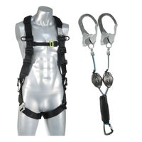 ジェフコム ハーネス ランヤードセット HSー20BKBーA 1ケ（直送品）