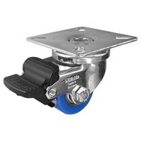 シシクSISIKUアドクライス 低床重荷重用 HJBー35 UーMC 自在ストッパー付 HJB-35U-MC 1セット(4ケ)（直送品）