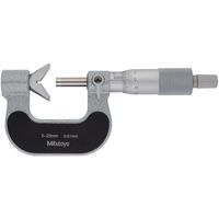 V溝マイクロメータ メーカー一般校正証明書付 特急校正(114ー165) VM5-25P(+Mitutoyo EXP-KOUSEI) 1台（直送品）