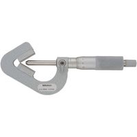 V溝マイクロメータ メーカー一般校正証明書付 特急校正(114ー204) VM3-25W(+Mitutoyo EXP-KOUSEI) 1台（直送品）