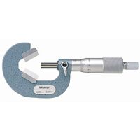 V溝マイクロメータ メーカー一般校正証明書付 特急校正(114ー102) VM3-25(+Mitutoyo EXP-KOUSEI) 1台（直送品）