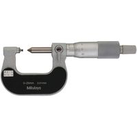 ネジマイクロメータ メーカー一般校正証明書付 特急校正(125ー104) TMS-25/M4(+Mitutoyo EXP-KOUSEI)（直送品）