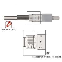 マイクロメータヘッド メーカー一般校正証明書付 特急校正(151ー222) MHH1-25V(+Mitutoyo EXP-KOUSEI)（直送品）