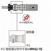 マイクロメータヘッド メーカー一般校正証明書付 特急校正(148ー864) MHA6-13L(+Mitutoyo EXP-KOUSEI)（直送品）