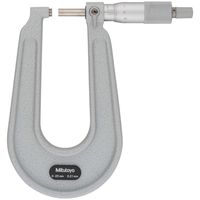 鋼板マイクロメータ メーカー一般校正証明書付 特急校正(118ー101) PMU100-25(+Mitutoyo EXP-KOUSEI)（直送品）