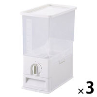 計量ライスストッカー 10kg TP-33 1セット（1個×3） 米びつ 米櫃 残量が分かる 1合ずつ計量 樹脂製 タマハシ