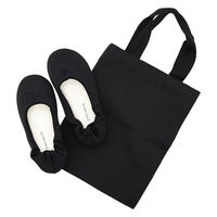 【スリッパ】オクムラ スリッパ ヒール 携帯 M ブラック（直送品）