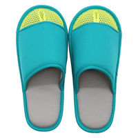 【スリッパ】オクムラ つまんで干せるメッシュスリッパ M グリーン（直送品）