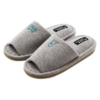 【スリッパ】オクムラ 恐竜刺繍スリッパ KIDS グリーン（直送品）