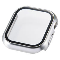 アップルウォッチ 42mm フルカバー 10H メタリック 耐衝撃PCフレーム シルバー AW-25BFCGPSV エレコム 1個（直送品）