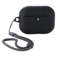 AirPods Pro 3 ケース MagSafe対応 ファブリック調 TPU 耐衝撃 AVA-AP07CCBK エレコム 1個（直送品）