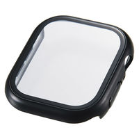 アップルウォッチ 46mm フルカバー 10H メタリック 耐衝撃PCフレーム ブラック AW-25AFCGPBK エレコム 1個（直送品）