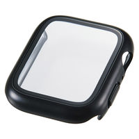 アップルウォッチ 44mm フルカバー 10H メタリック 耐衝撃PCフレーム ブラック AW-25DFCGPBK エレコム 1個（直送品）