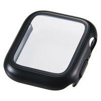 アップルウォッチ 40mm フルカバー メタリック 耐衝撃PCフレーム ブラック AW-25EFCGPBK エレコム 1個（直送品）