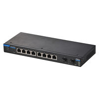 スイッチングハブ 2.5Gbps 8ポート+SFP+×2 Webスマート 金属筐体 ブラック EHB-SQ2B08 エレコム 1個（直送品）