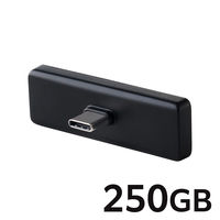 外付け SSD 250GB 超小型 直挿し USB 3.2 Gen2x2 グレー ESD-EAPC0250GGY エレコム 1個（直送品）