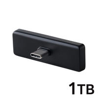 外付け SSD 1TB 超小型 直挿し USB 3.2 Gen2x2 グレー ESD-EAPC1000GGY エレコム 1個（直送品）