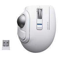 トラックボールマウス 親指 25mm ワイヤレス 小型 静音 5ボタン ホワイト M-MT1MRSAWH エレコム 1個（直送品）