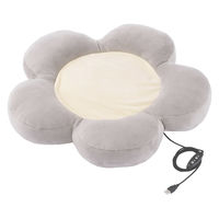 ペットヒーター クッション 犬 猫 撥水 洗濯可 噛み対策メッシュケーブル グレー PET-HC02GY エレコム 1個（直送品）