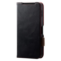 AQUOS sense10 ケース 手帳型 マグネット 衝撃吸収 ストラップホール付 PM-S253PLFYBK エレコム 1個（直送品）