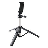 スマホ 三脚 自撮り棒 2WAY Bluetoothリモコン一体型 GoPro装着可 PWSTSR04080BK エレコム 1個（直送品）