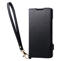 Xperia 10VII ケース 手帳型 衝撃吸収 ハンドストラップ付 ブラック PM-X252PLFY4BK エレコム 1個（直送品）