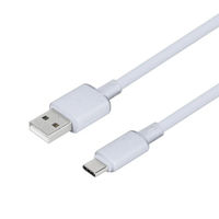 オウルテック シースルー素材 USB-A to USB-C シリコンケーブル ミニョン OWL-CBS1MINAC12-BL 1個（直送品）