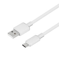 オウルテック シースルー素材 USB-A to USB-C シリコンケーブル ミニョン OWL-CBS1MINAC12-WH 1個（直送品）