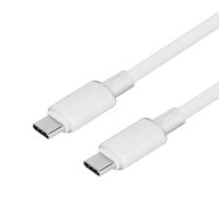 オウルテック シースルー素材 USB-C to シリコンケーブル ミニョン OWL-CBS1MINCC12-WH 1個（直送品）