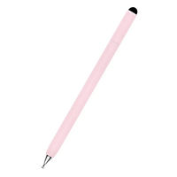 オウルテック スクリュータイプ 超感度ファイバー/スリムディスク 2WAYタッチペン OWL-TPSE15-PK 1個（直送品）