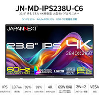 JAPANNEXT 23.8インチ 4Kモバイルディスプレイ JN-MD-IPS238U-C6 1台（直送品）