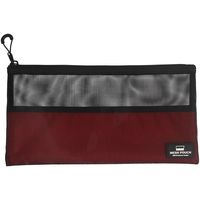 藤原産業 SK11 メッシュポーチ L ブラック&レッド サイズ:150×300 96374 1セット(4個)（直送品）