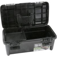 藤原産業 SK11 ツールボックス W430×H230×D180mm 中皿1枚付 FREー430BK 1セット(2個)（直送品）