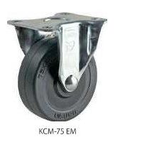 ナンシン 汎用キャスター固定タイプ 65mmゴム車輪付 KCMー65EM 1セット(70個)（直送品）