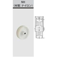 ナンシン ナイロン車輪NHシリーズ63mm NHー65 1セット(120個)（直送品）