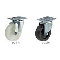 ナンシン 静電気防止キャスター自在タイプ 65mmゴム(静電気防止)車輪付 STCー65EME 1セット(50個)（直送品）