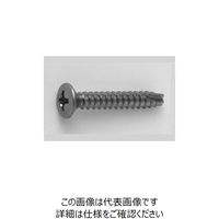 ファスニング J ステンメッキ 鉄（+）丸皿タッピンねじ（2種溝付き B-1形） 3.5