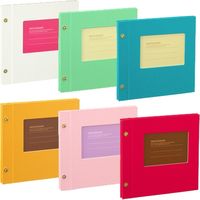 セキセイ ライトフリーアルバム（フレーム） ６冊カラーアソートパック XP-5308AP 1パック（6冊入り）（直送品）
