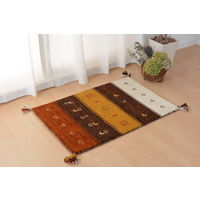 萩原 ウール素材でふっくら贅沢な踏み心地 ギャッベラグ LORRI BUFF 800×1400mm A1 270069240 1枚（直送品）