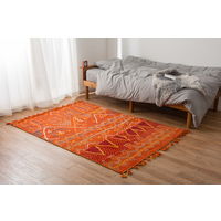 萩原 ウールラグ・マット Kuumuus(クームース) ガンター 1300×1900mm オレンジ 270074041 1枚（直送品）