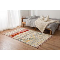 萩原 ウールラグ・マット Kuumuus(クームース) ガンター 1300×1900mm ホワイト 270074047 1枚（直送品）