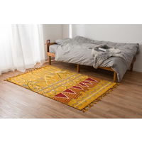 萩原 ウールラグ・マット Kuumuus(クームース) ガンター 1300×1900mm イエロー 270074049 1枚（直送品）