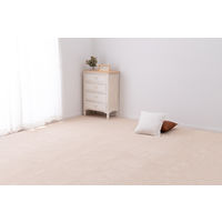 萩原 アース防ダニ・防虫効果のある国産高機能カーペット スティーマ 江戸間8帖 アイボリー 600001180 1枚（直送品）