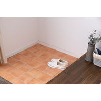 萩原 抗菌・防カビ機能付き 水拭きできるクッションフロア テラコッタ 700010896 1枚（直送品）